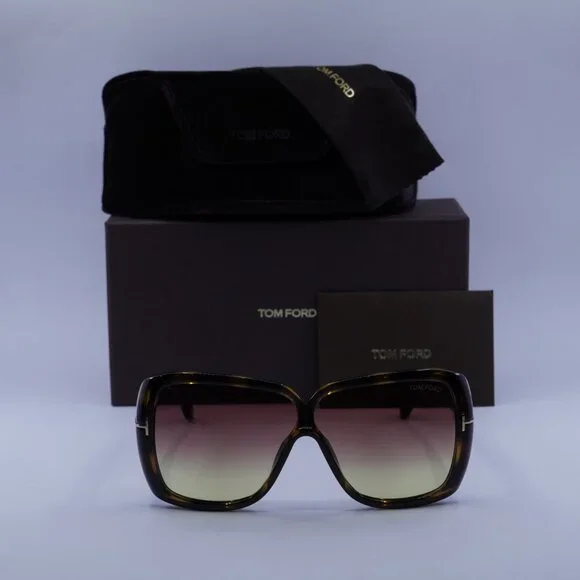 Tom Ford Marilyn FT1037 52Z Square Sunglasses – Havana/Violet display picture 2